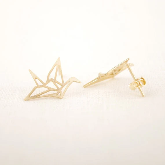 Beautiful Japanese Crane Earrings - Image 3