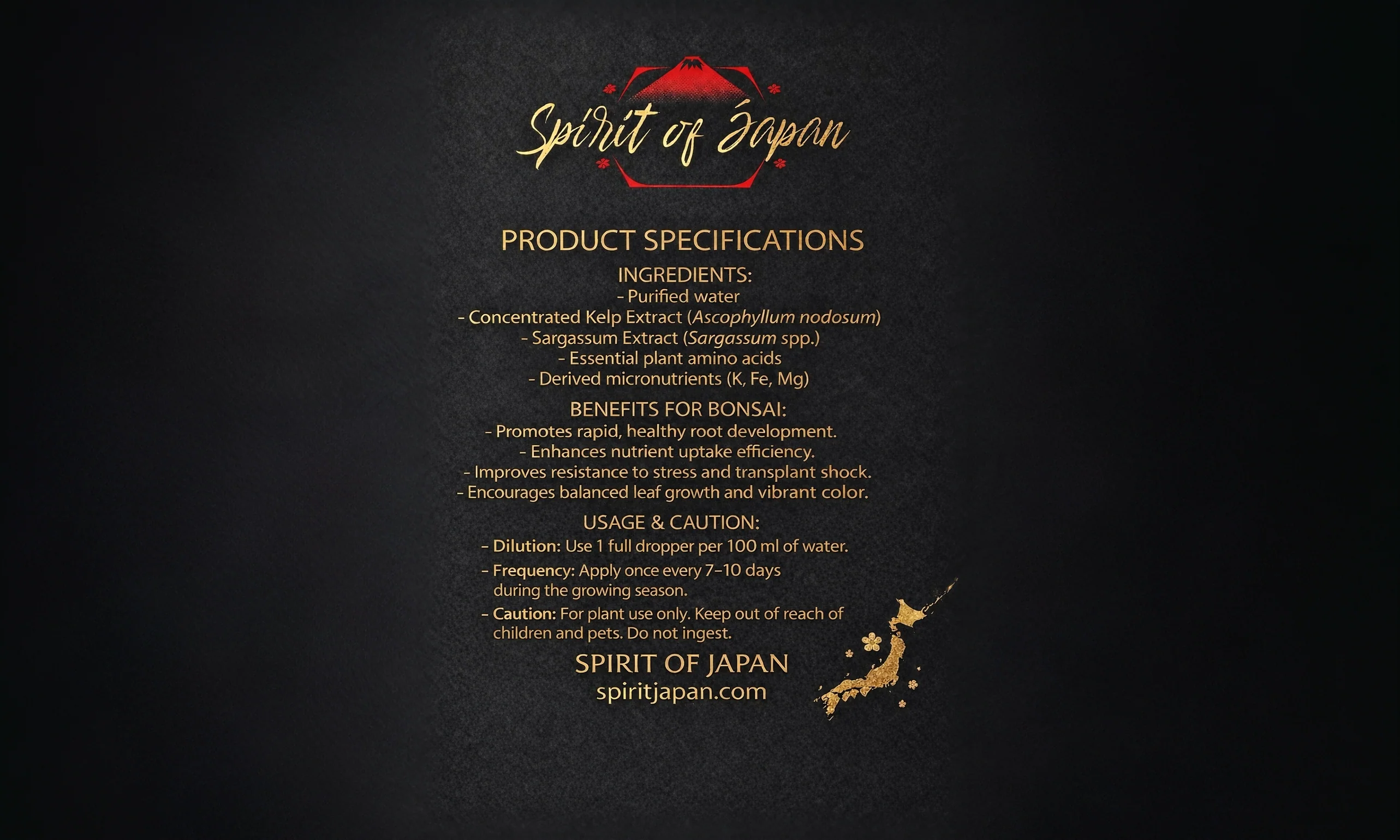 Spirit of Japan Seaweed Nutrient Solution: Protect Your Bonsai - Image 3