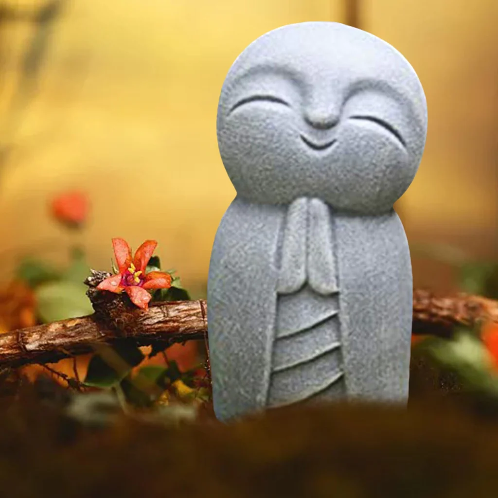Japanese Jizo Garden Sculpture - Image 4