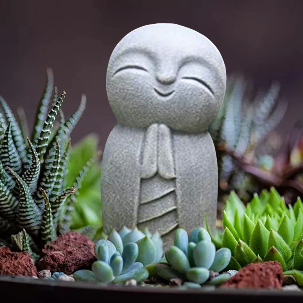 Japanese Jizo Garden Sculpture - Image 5