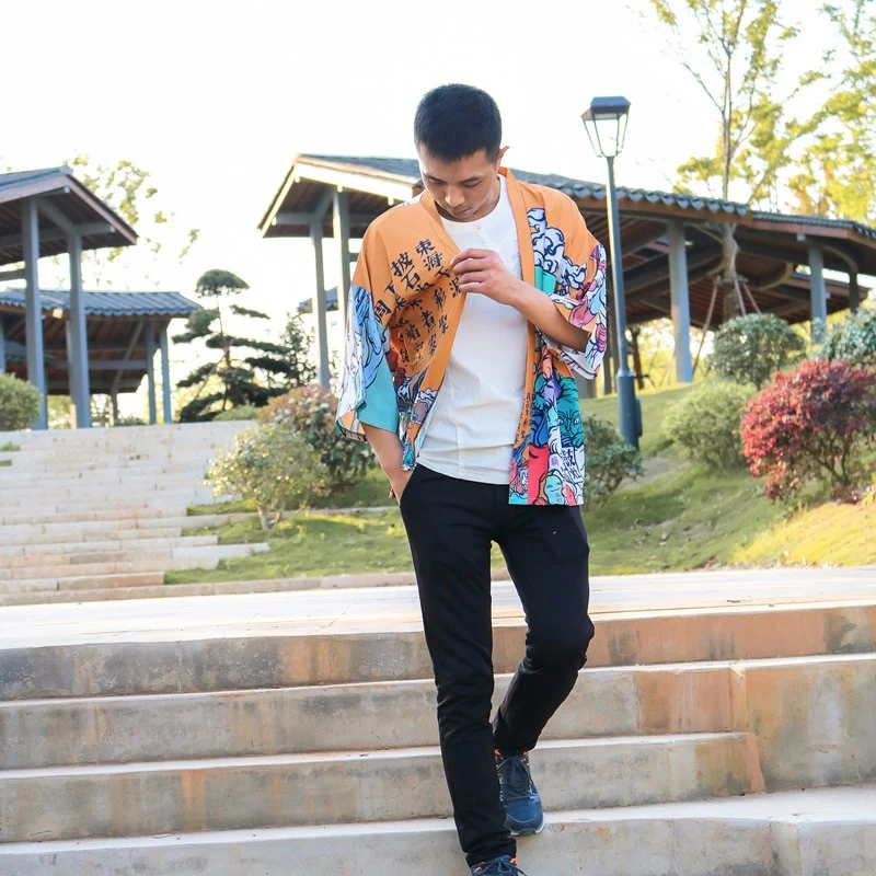 Japanese Modern Kimono Shirt - Image 32