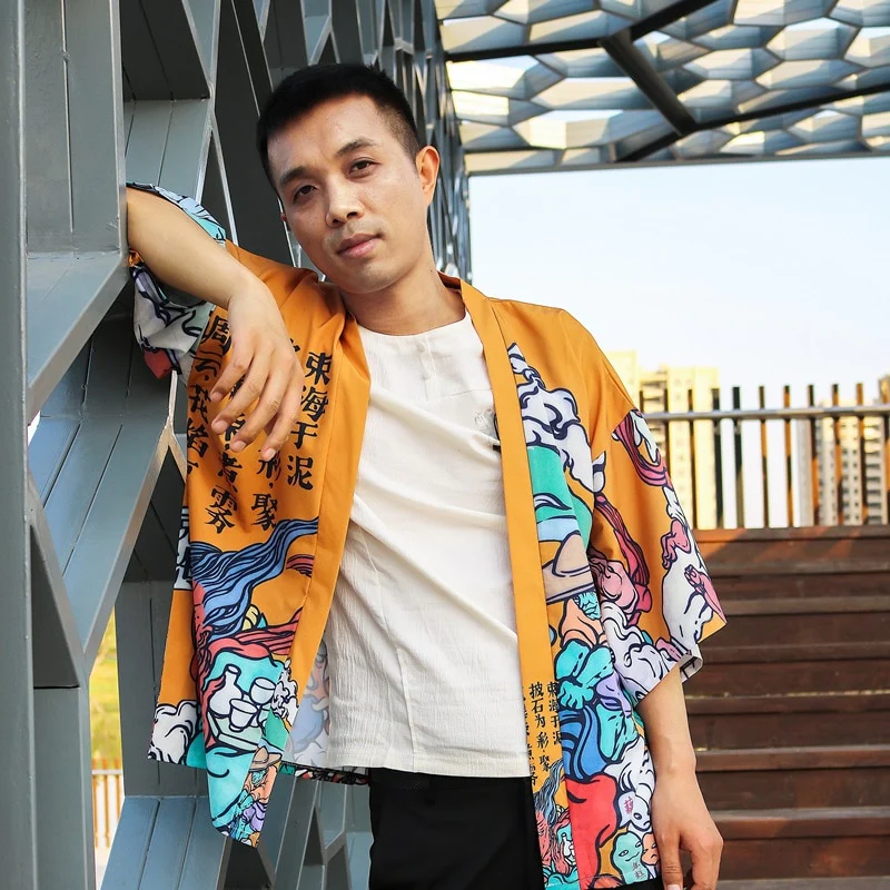 Japanese Modern Kimono Shirt - Image 33