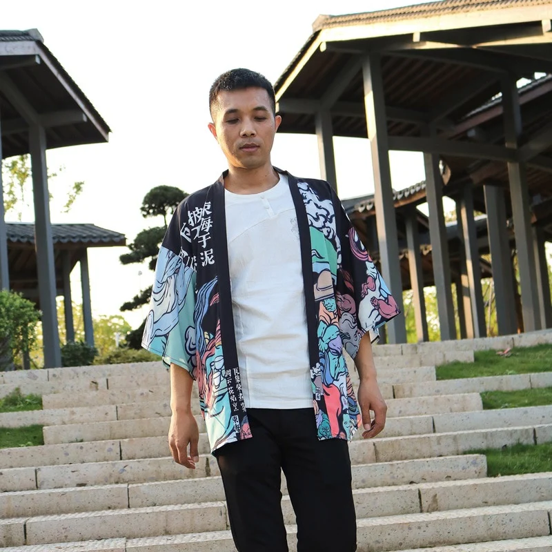 Japanese Modern Kimono Shirt - Image 35