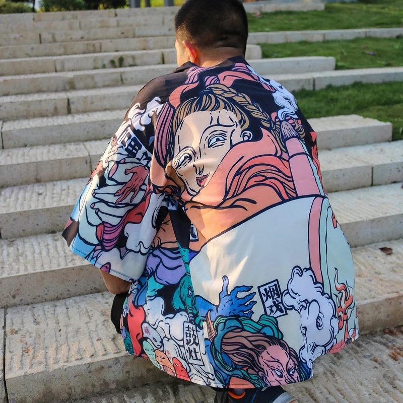 Japanese Modern Kimono Shirt - Image 37