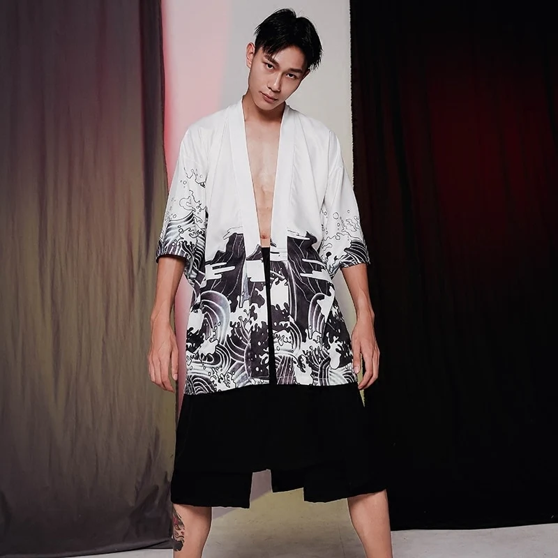 Japanese Modern Kimono Shirt - Image 46