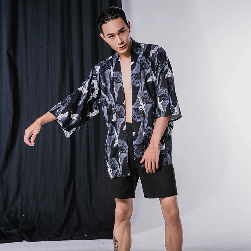 Japanese Modern Kimono Shirt - Image 61