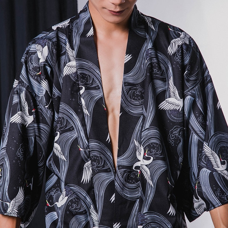 Japanese Modern Kimono Shirt - Image 63