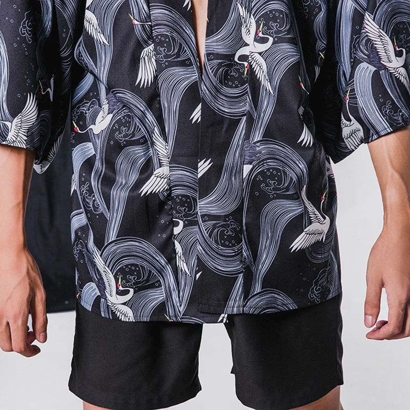 Japanese Modern Kimono Shirt - Image 64