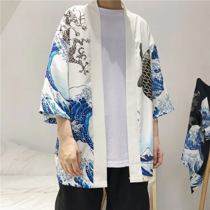 Japanese Modern Kimono Shirt - Image 65