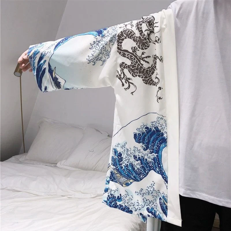Japanese Modern Kimono Shirt - Image 67
