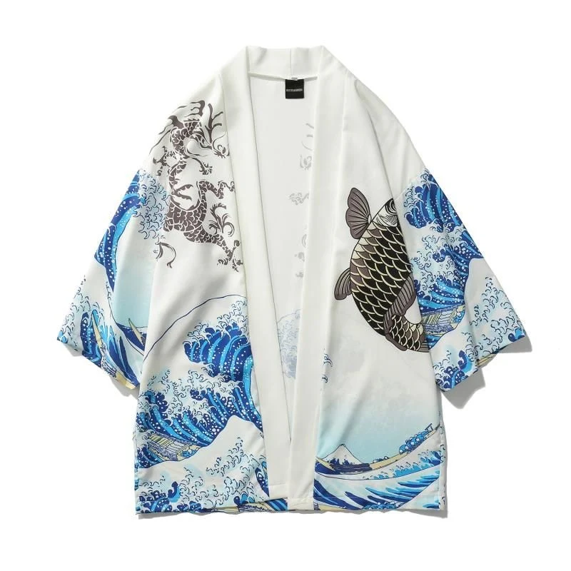 Japanese Modern Kimono Shirt - Image 69