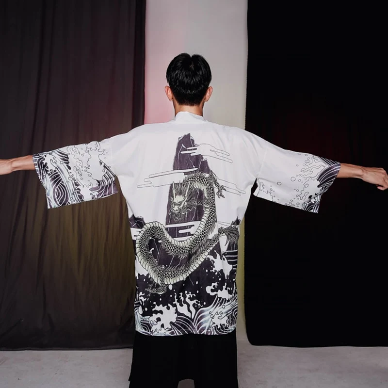 Japanese Modern Kimono Shirt - Image 7