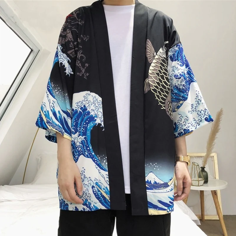 Japanese Modern Kimono Shirt - Image 71