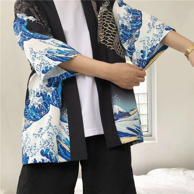 Japanese Modern Kimono Shirt - Image 72