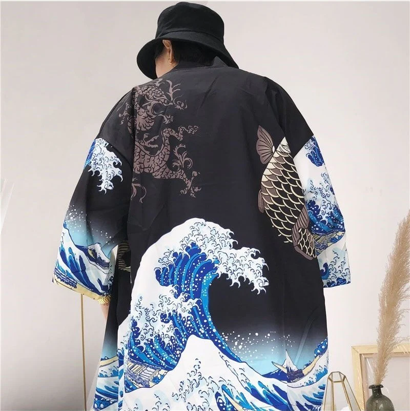 Japanese Modern Kimono Shirt - Image 74