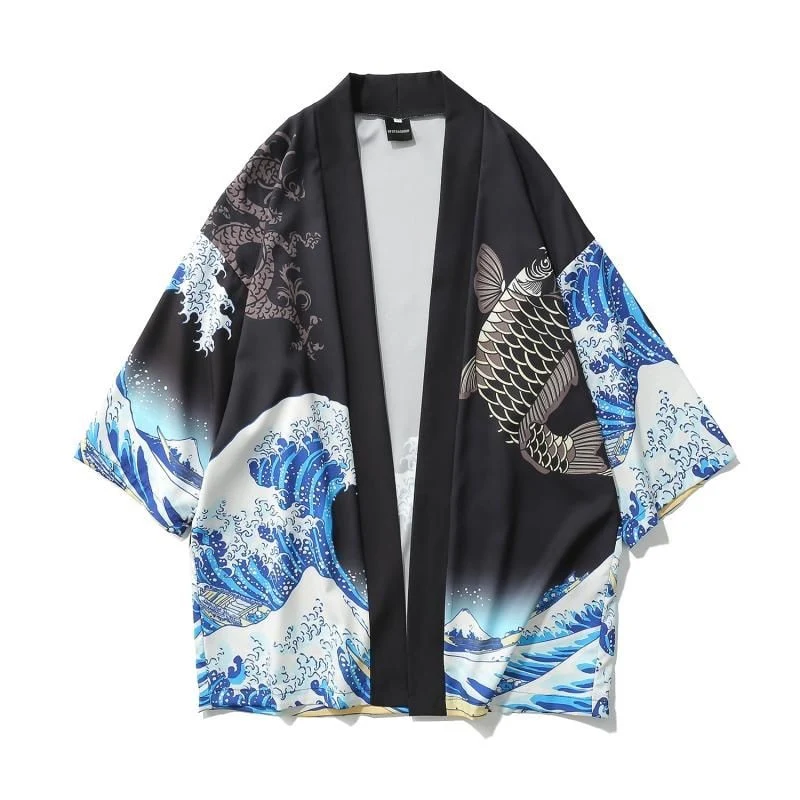 Japanese Modern Kimono Shirt - Image 75