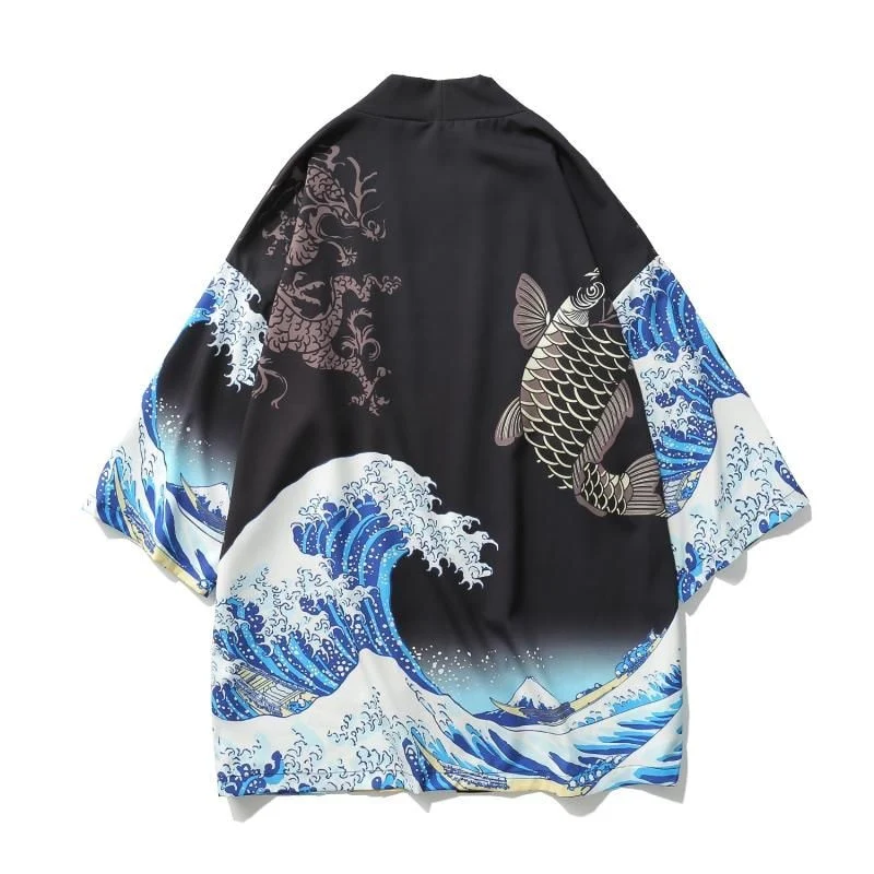 Japanese Modern Kimono Shirt - Image 76