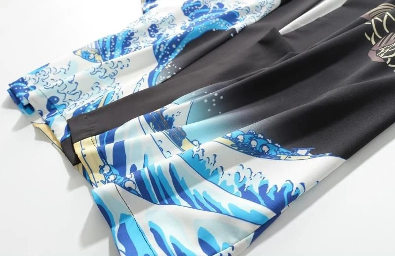 Japanese Modern Kimono Shirt - Image 79