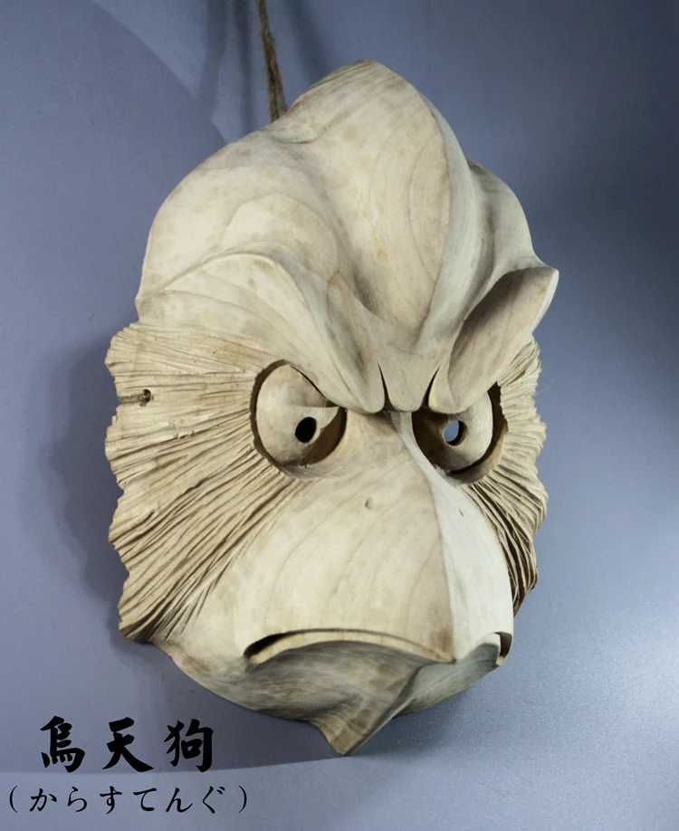Japanese Traditional Wooden Noh Mask - Image 11