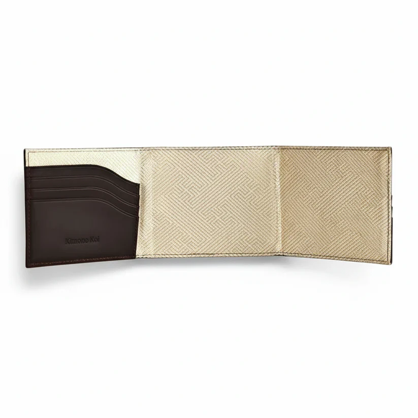Kimono Koi Obi Silk Leather Wallet - Image 10