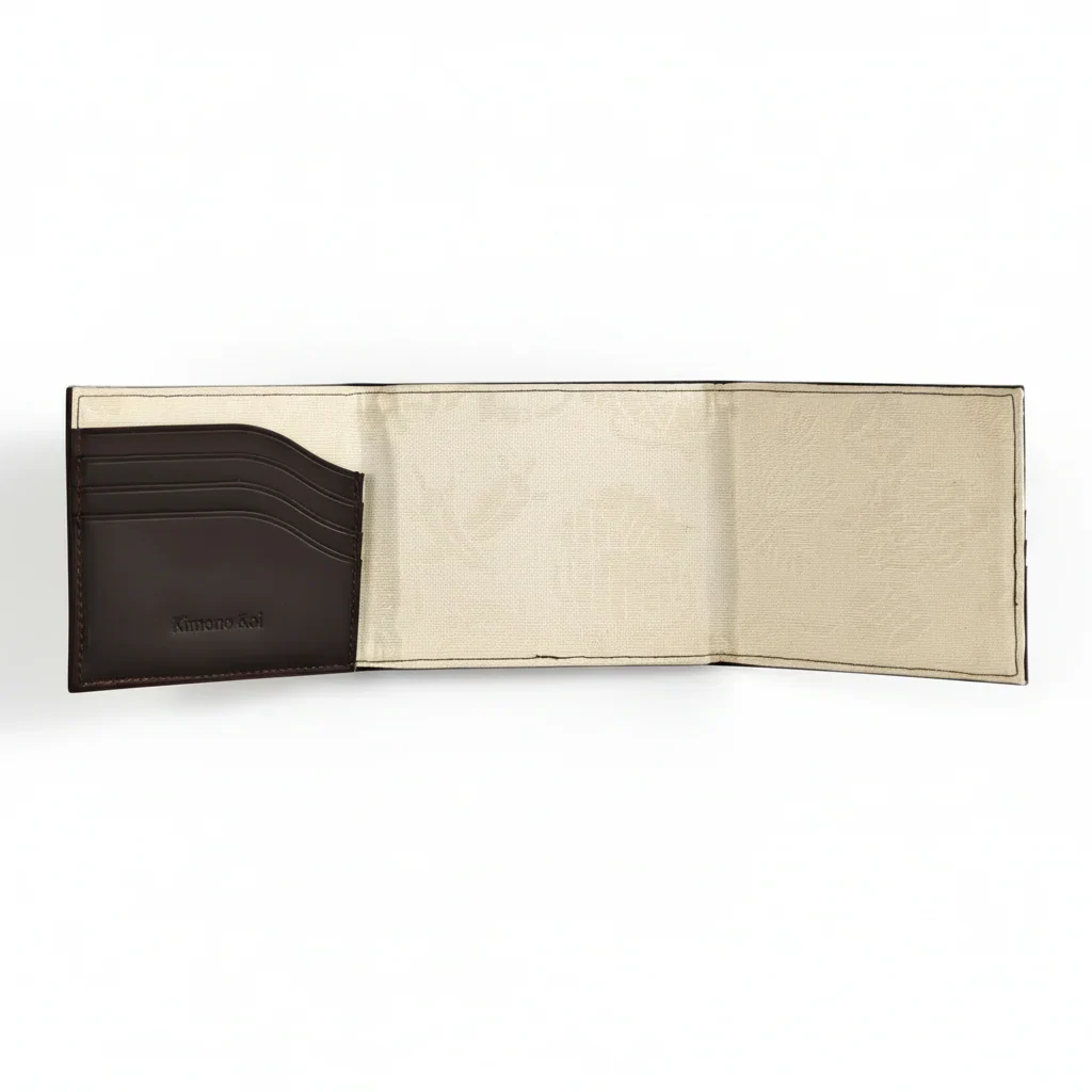 Kimono Koi Obi Silk Leather Wallet - Image 11