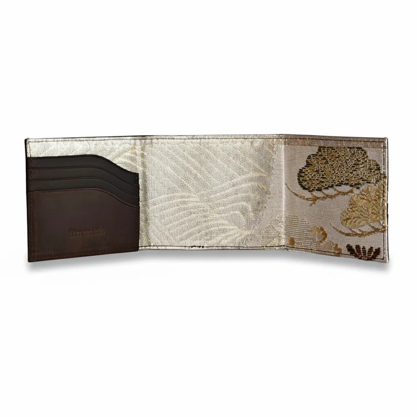 Kimono Koi Obi Silk Leather Wallet - Image 8