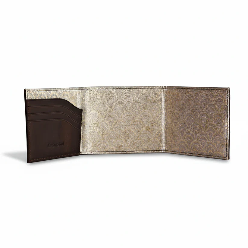 Kimono Koi Obi Silk Leather Wallet - Image 9