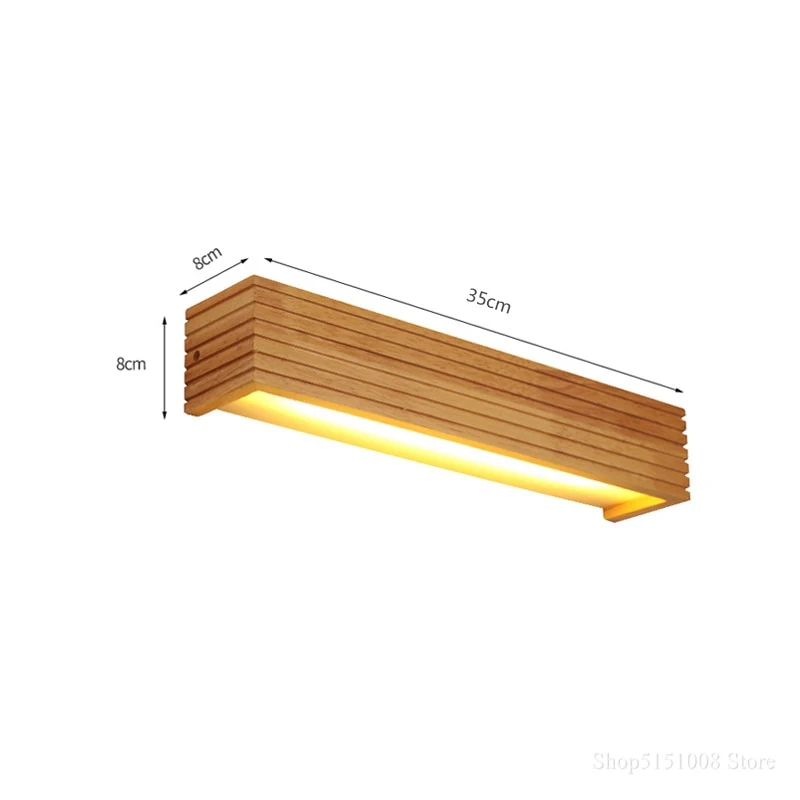 Modern Japan Wooden Wall Light - Image 2