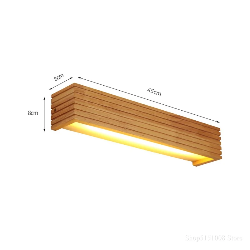 Modern Japan Wooden Wall Light - Image 3