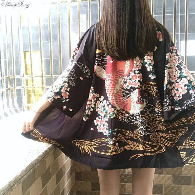 Modern Koi Kimono Top - Image 3