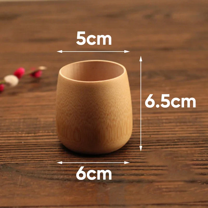 Natural Bamboo Carved Water Cup - Image 10