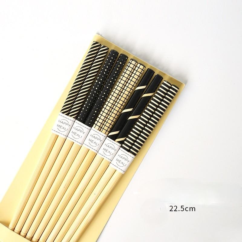 Natural Bamboo Chopsticks 5 Pairs - Image 11