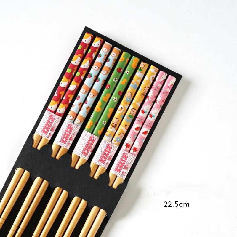 Natural Bamboo Chopsticks 5 Pairs - Image 13