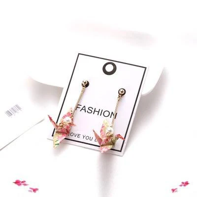 Kawaii Origami Crane Earrings - Image 11