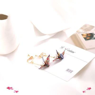 Kawaii Origami Crane Earrings - Image 12