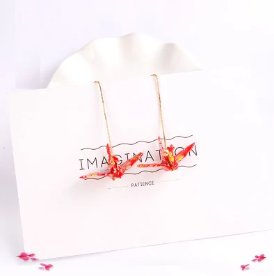 Kawaii Origami Crane Earrings - Image 14