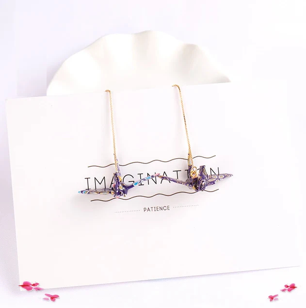 Kawaii Origami Crane Earrings - Image 15