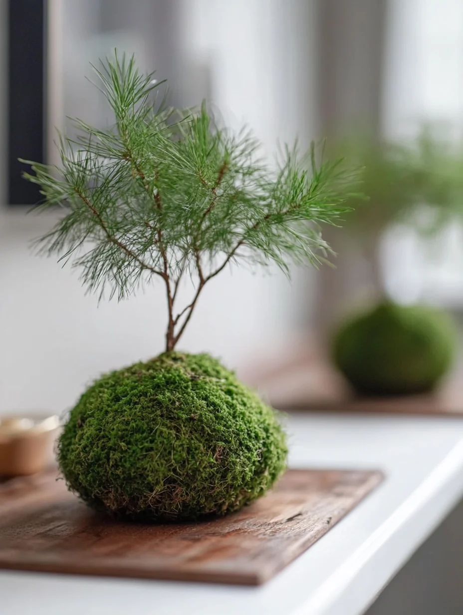 Osaka Pine Kokedama (Grown Bonsai) - Image 3