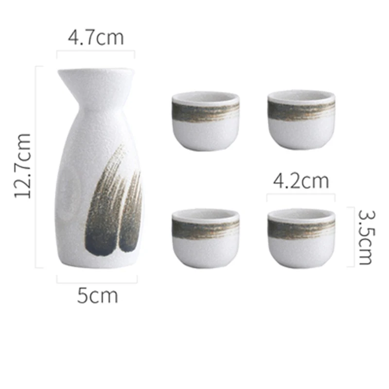 Vintage Japanese Ceramic Sake Set - Image 10