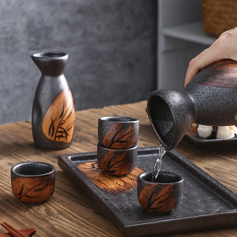 Vintage Japanese Ceramic Sake Set - Image 11