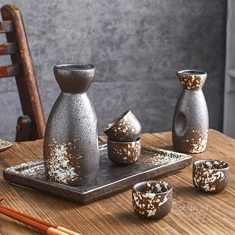 Vintage Japanese Ceramic Sake Set - Image 14