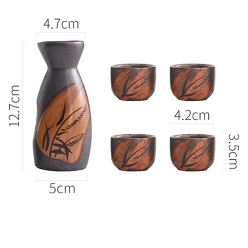 Vintage Japanese Ceramic Sake Set - Image 8