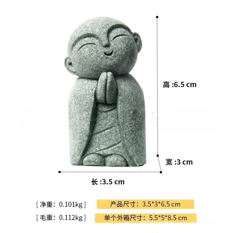 Zen Inspired Japanese Cute Little Monk Ornament - Image 13