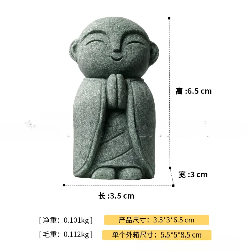 Zen Inspired Japanese Cute Little Monk Ornament - Image 14