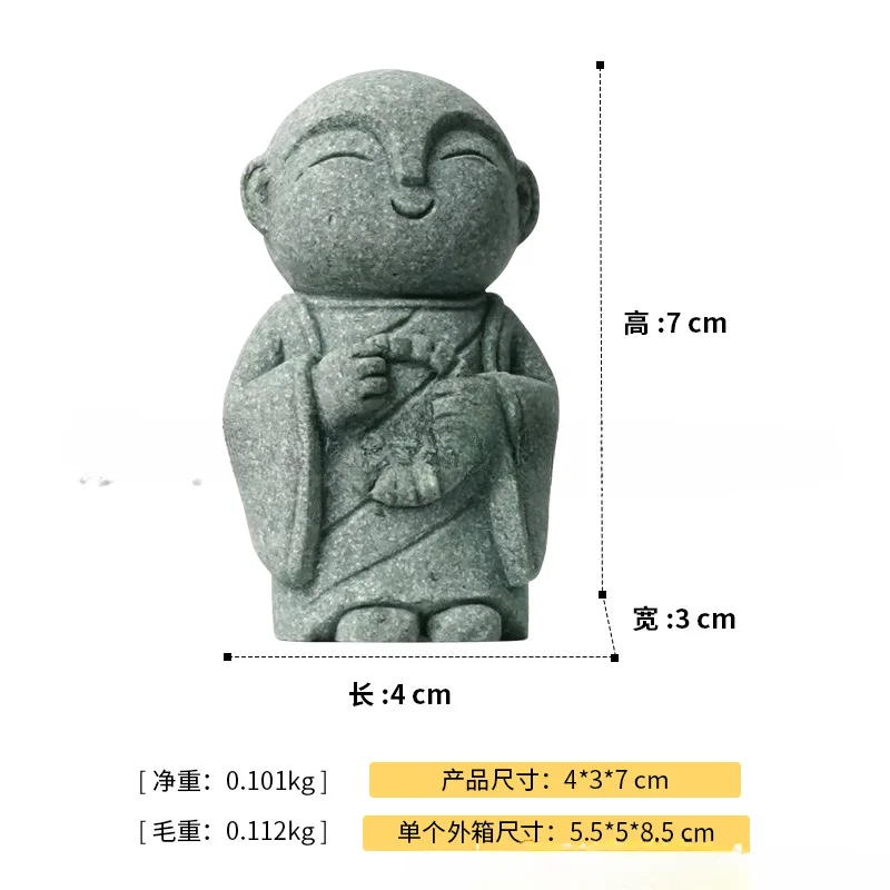 Zen Inspired Japanese Cute Little Monk Ornament - Image 16