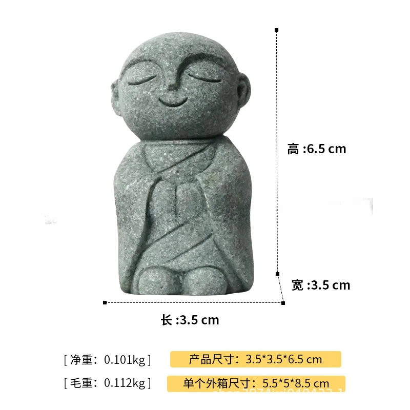 Zen Inspired Japanese Cute Little Monk Ornament - Image 17