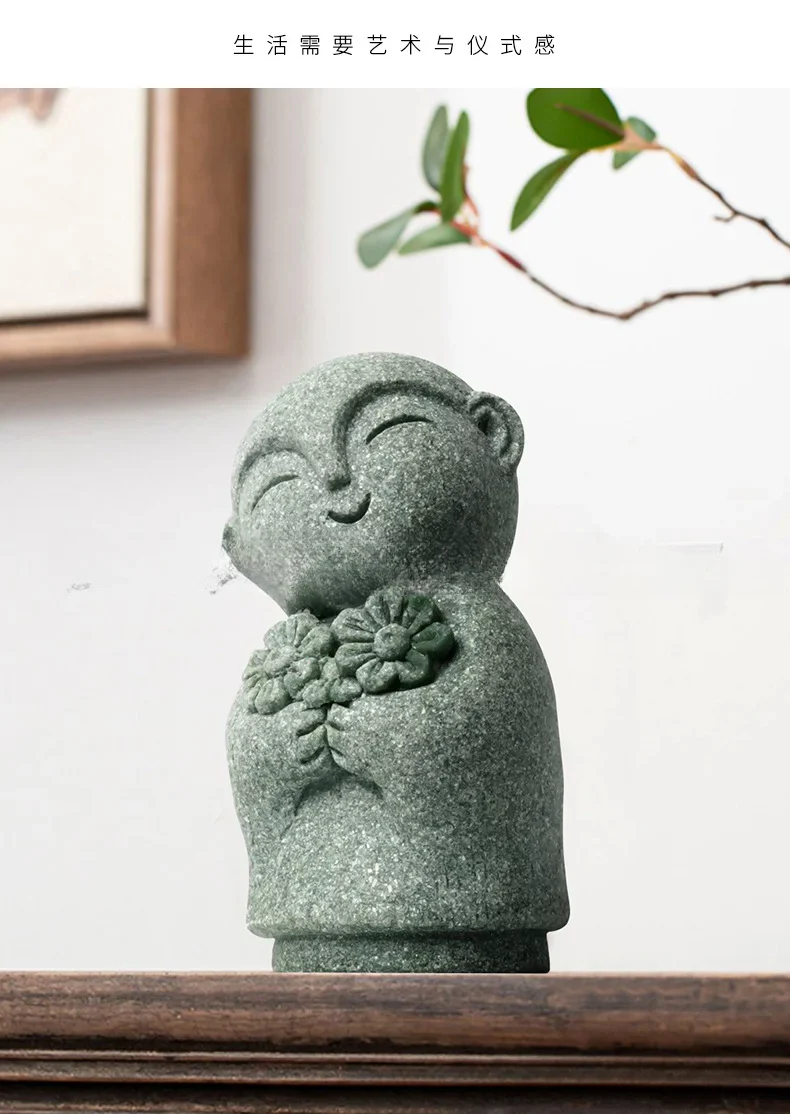 Zen Inspired Japanese Cute Little Monk Ornament - Image 24