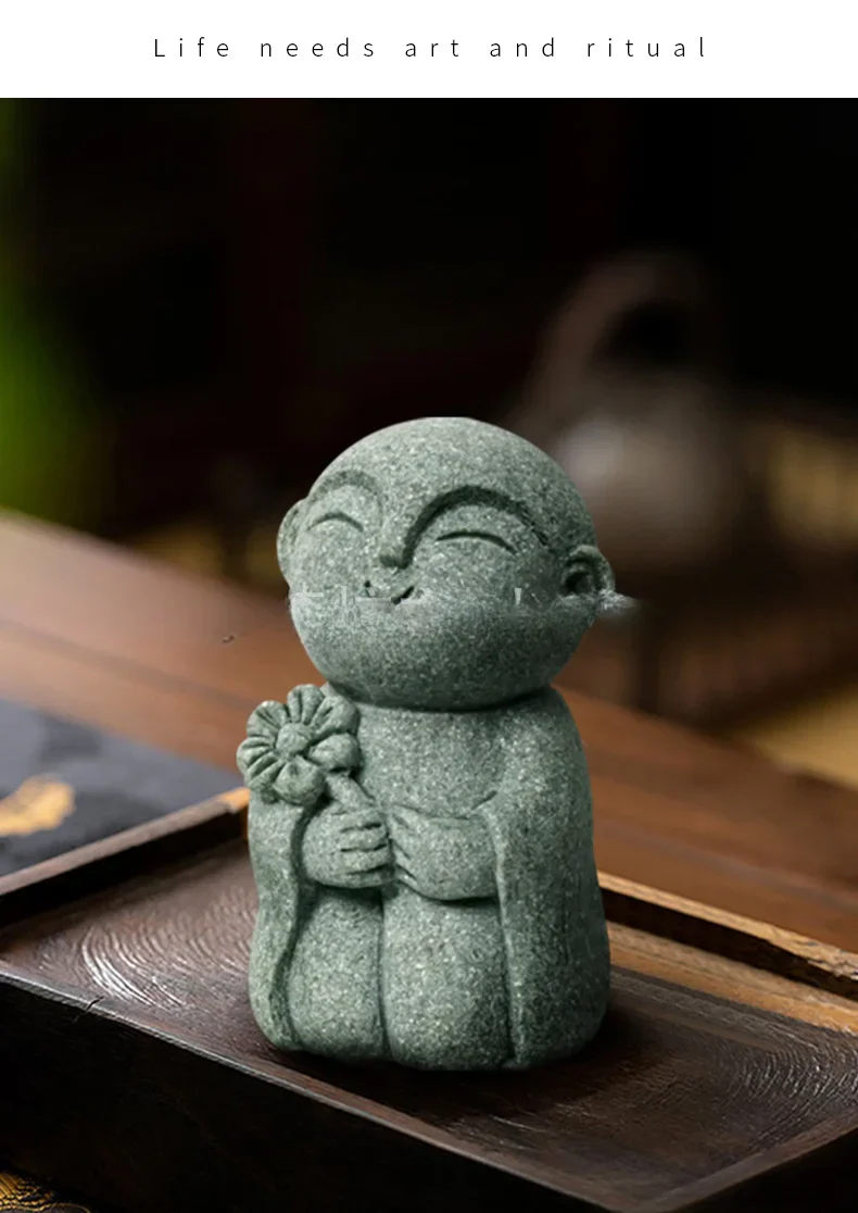 Zen Inspired Japanese Cute Little Monk Ornament - Image 25