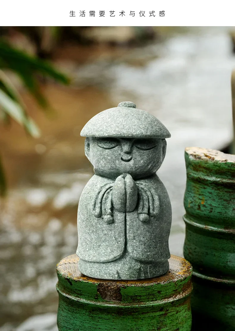 Zen Inspired Japanese Cute Little Monk Ornament - Image 26