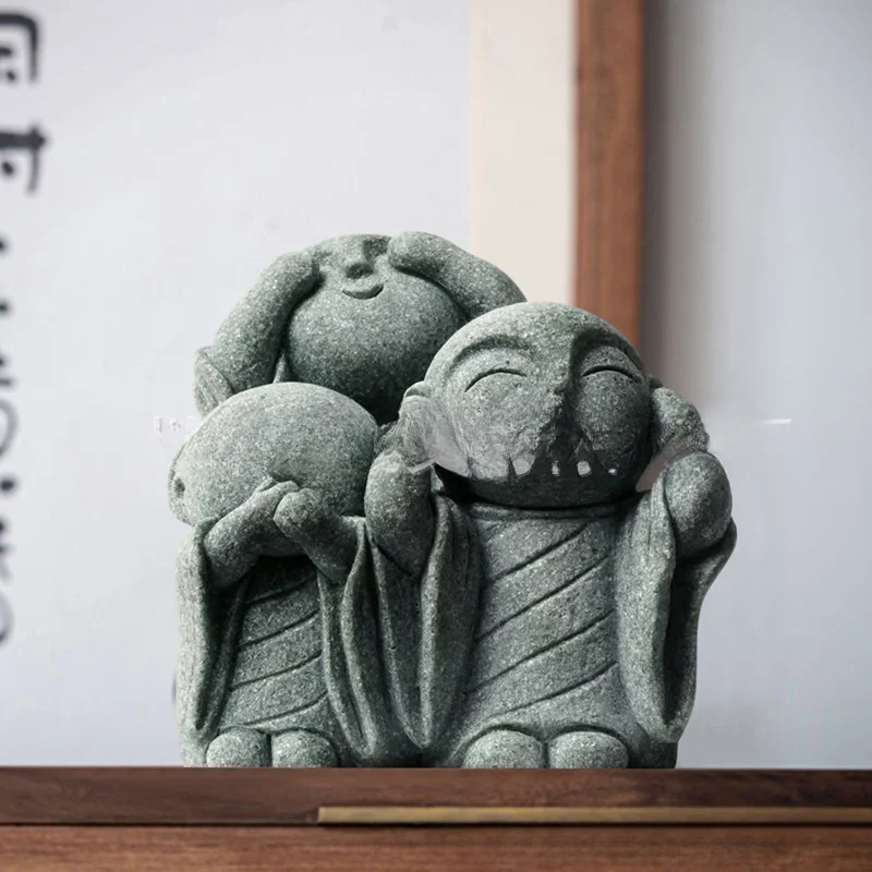 Zen Inspired Japanese Cute Little Monk Ornament - Image 4